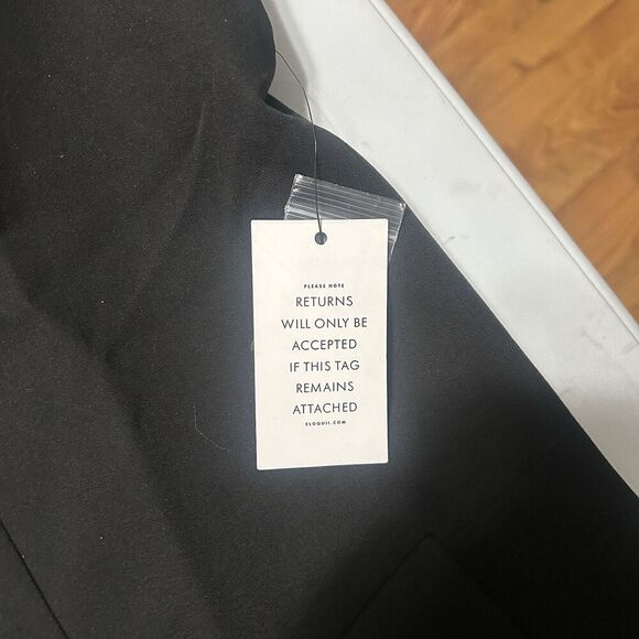 Eloquii Black Blazer Open Front Notched Lapel Size 18 - Picture 7 of 11